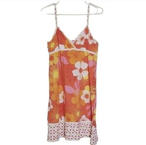 Roxy Floral Spaghetti Stap Sun Dress Size XL